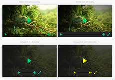 簡約精美的HTML5在線視頻播放器插件